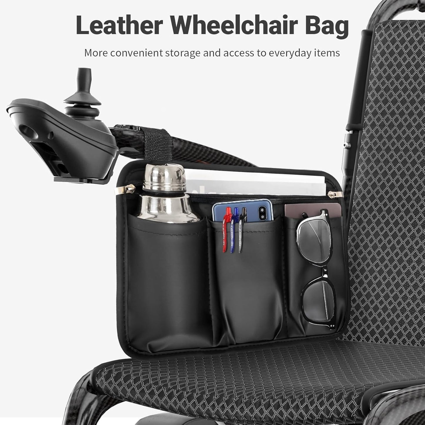 28 lbs Carbon Fiber Ultralight Foldable Electric Wheelchair – Dual Battery, 28-Mile Range