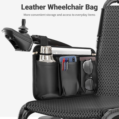 28 lbs Carbon Fiber Ultralight Foldable Electric Wheelchair – Dual Battery, 28-Mile Range