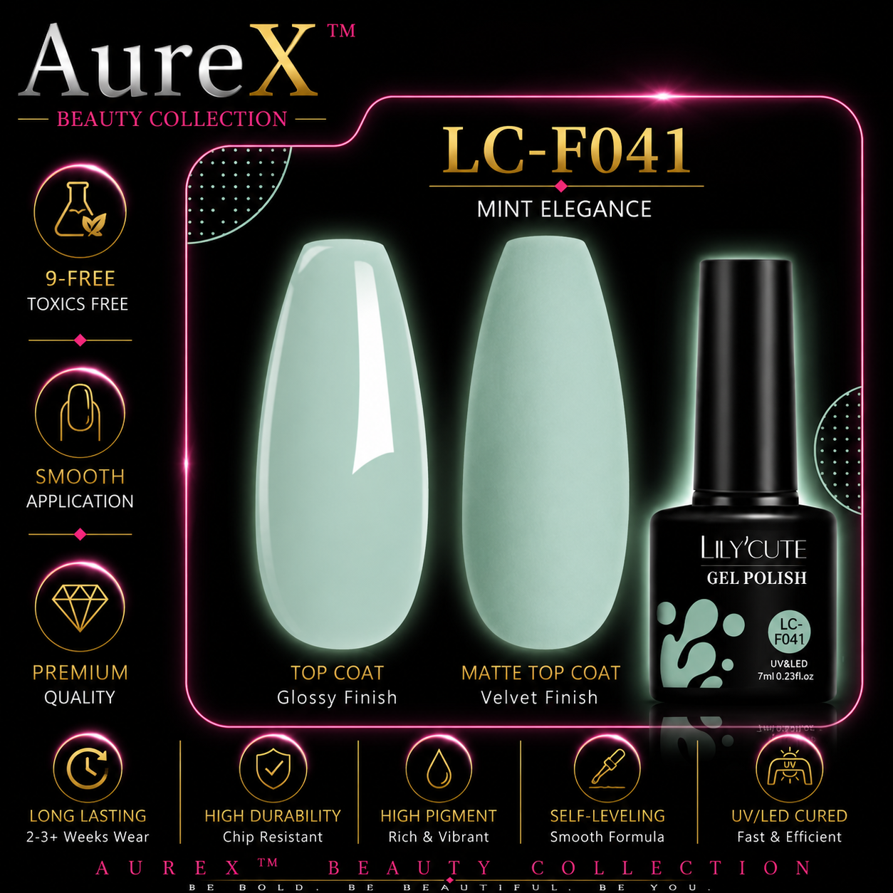 AureX™ 129-Color Gel Nail Set
