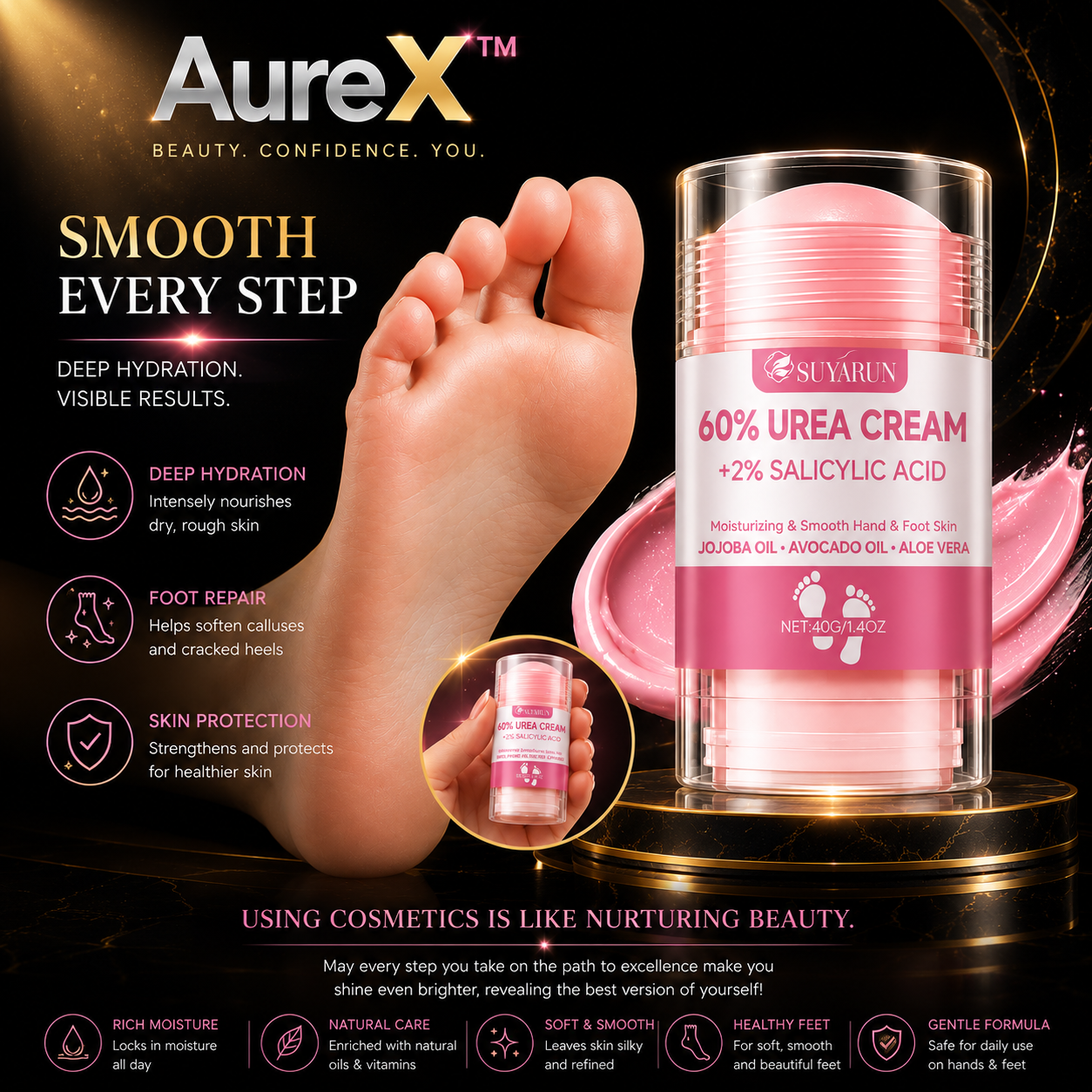 AureX™ Urea Foot Repair Stick