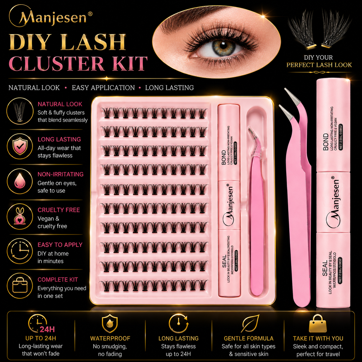 AureX™ DIY Lash Extension Kit – 200pcs