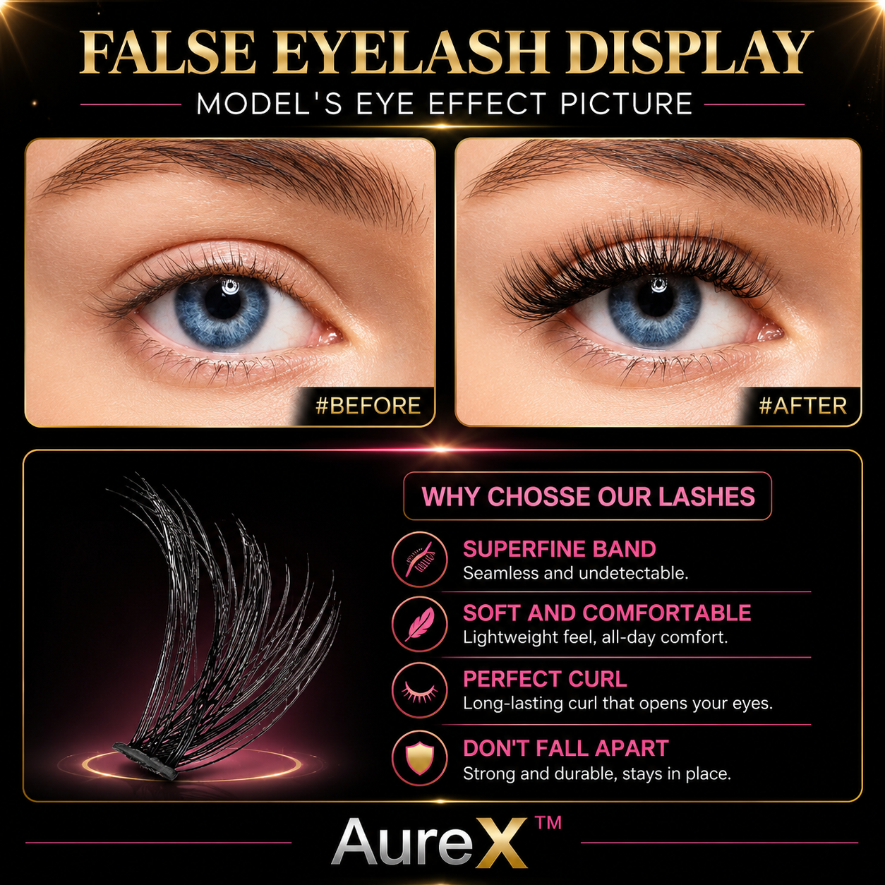 AureX™ DIY Lash Extension Kit – 200pcs