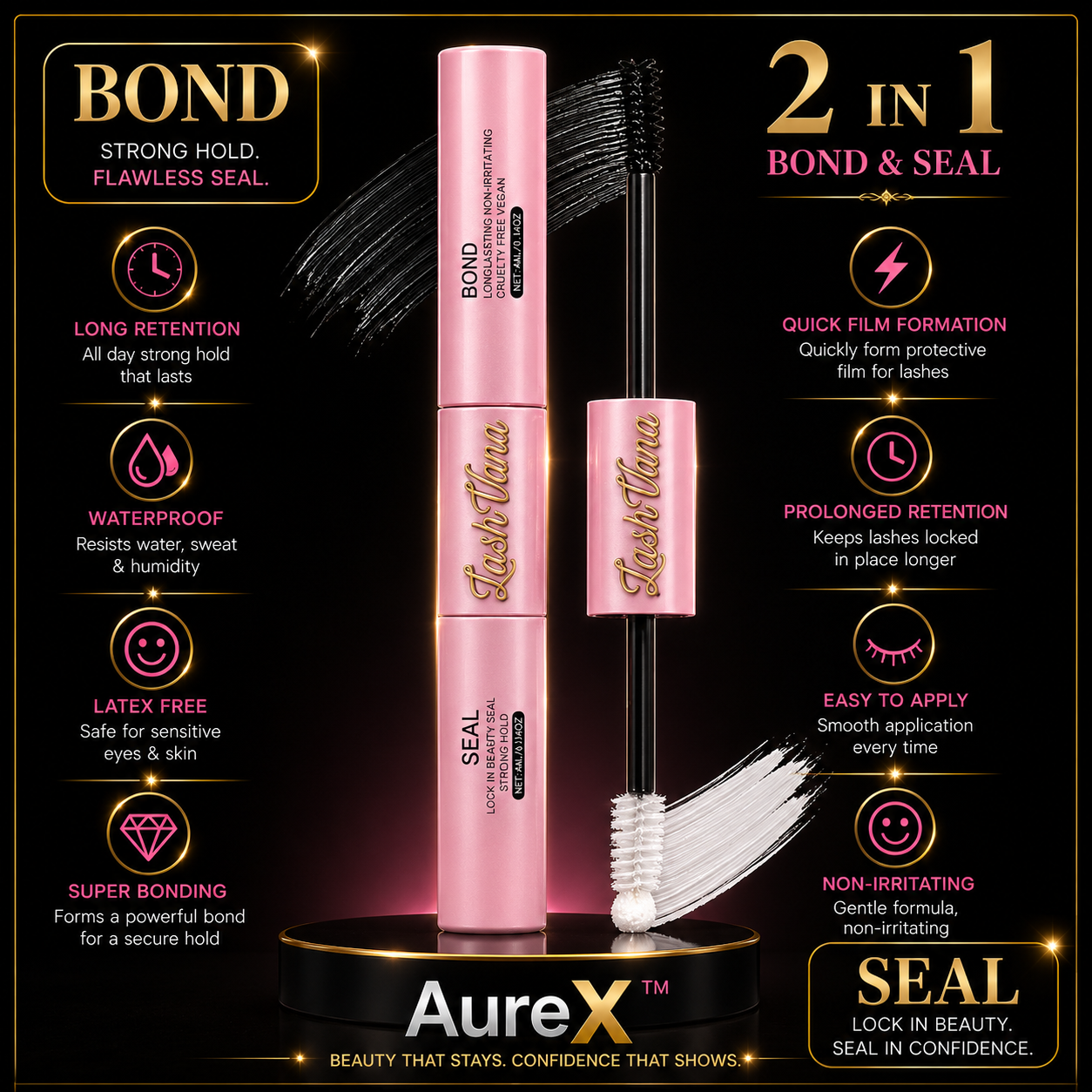 AureX™ DIY Lash Extension Kit – 200pcs