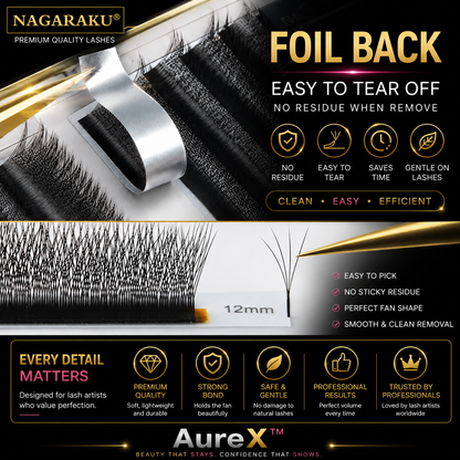 AureX™ Bloom 3D–6D Premade Lash Fans