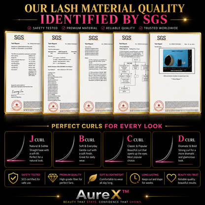 AureX™ Bloom 3D–6D Premade Lash Fans