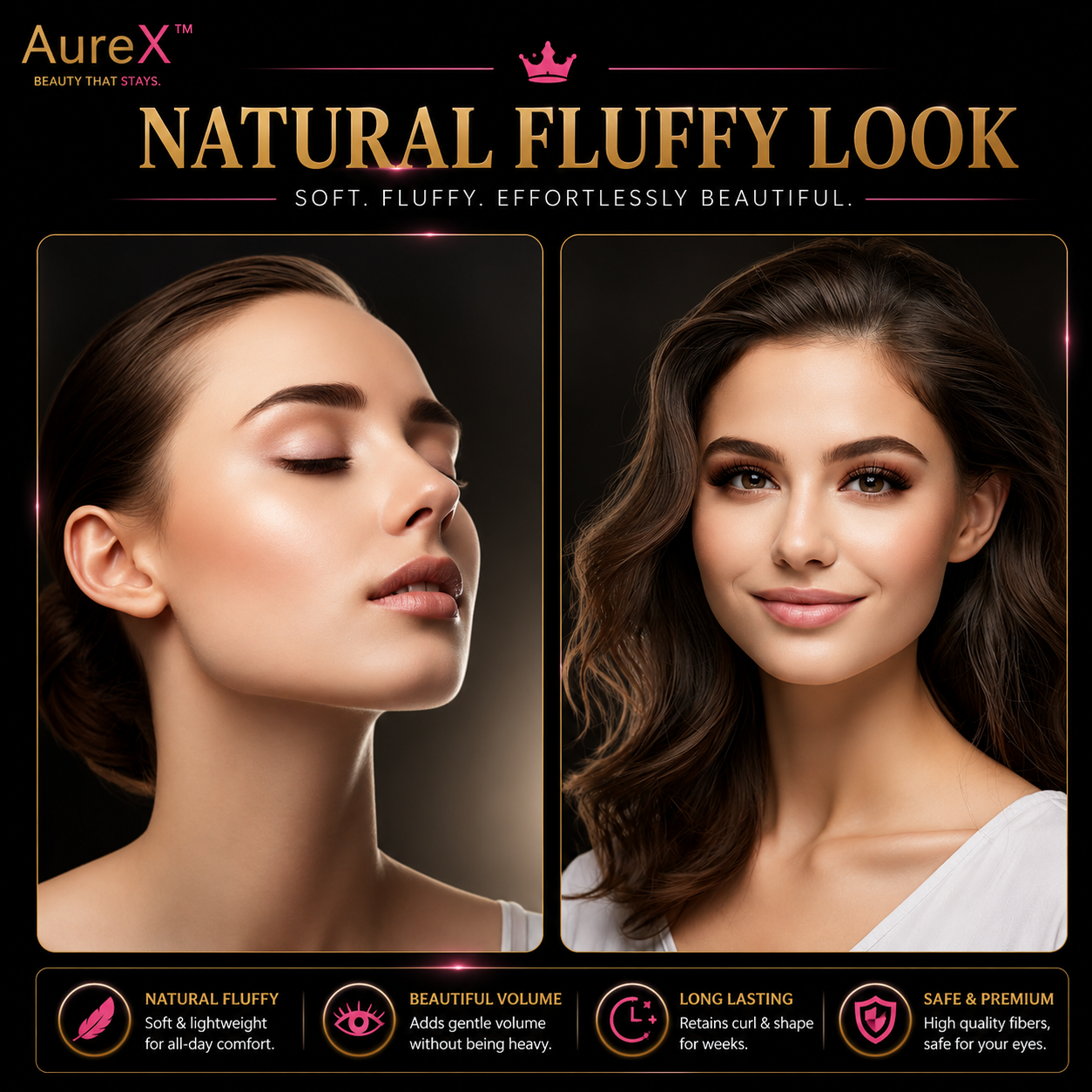 AureX™ Bloom 3D–6D Premade Lash Fans