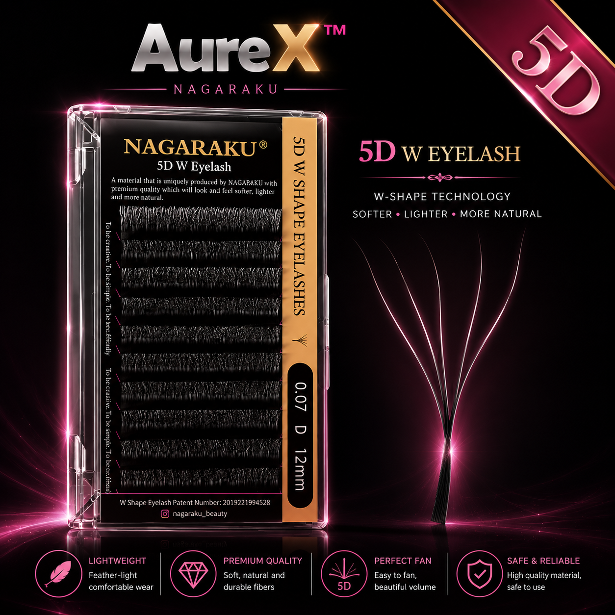 AureX™ Bloom 3D–6D Premade Lash Fans