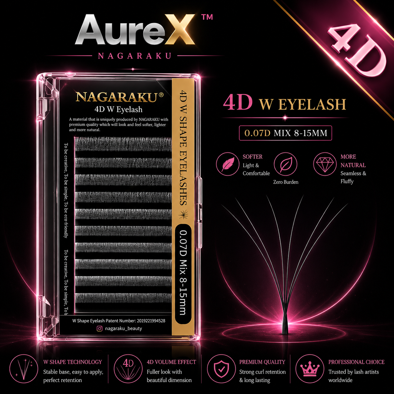 AureX™ Bloom 3D–6D Premade Lash Fans