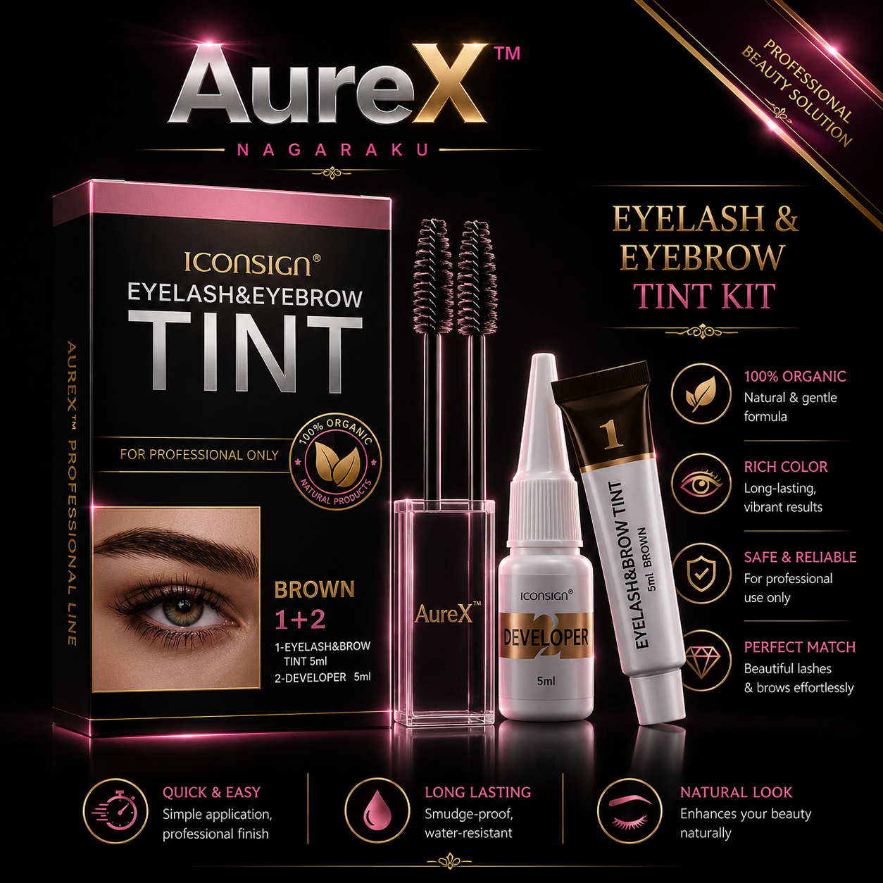 AureX™ Brow & Lash Tint Kit
