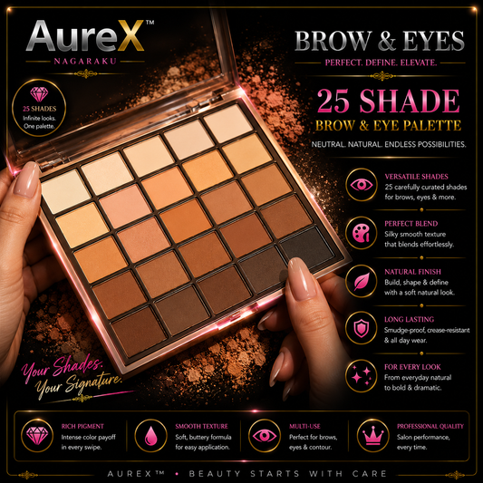 AureX™ Luxe 25-Color Eyeshadow Palette