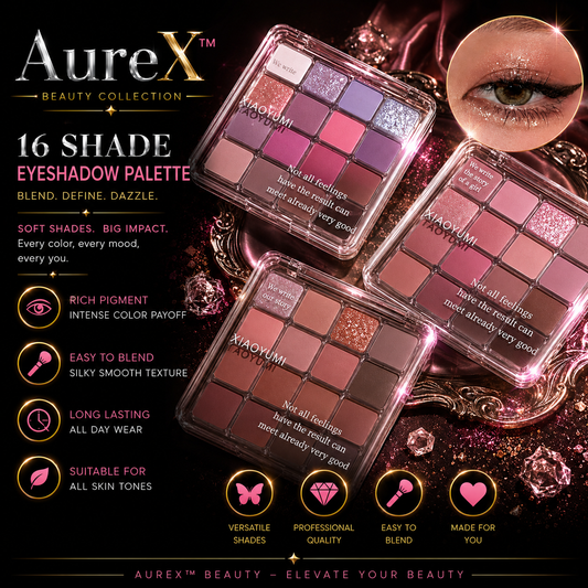 AureX™ Sunset Magic 16-Color Eyeshadow Palette