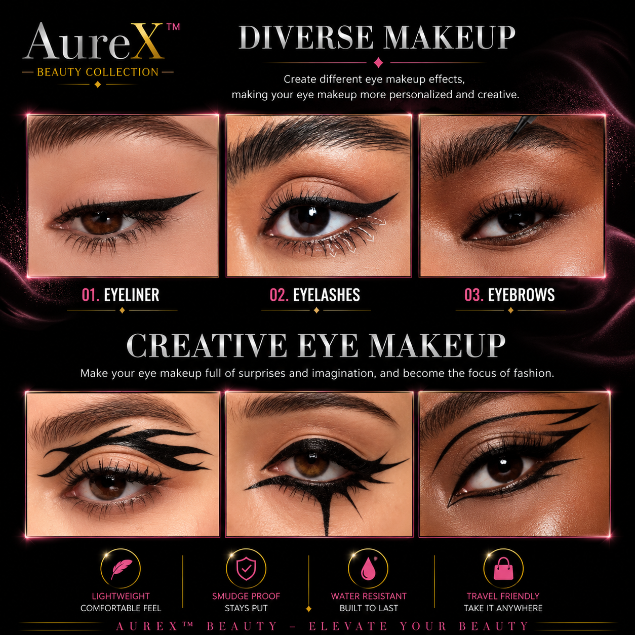 AureX™ Ultra-Fine Liquid Eyeliner Set