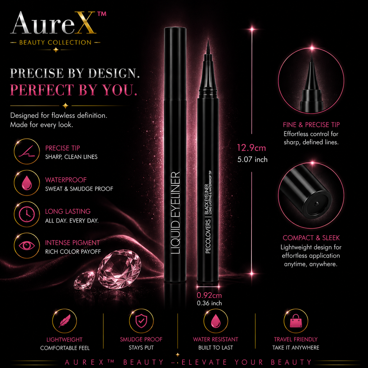 AureX™ Ultra-Fine Liquid Eyeliner Set