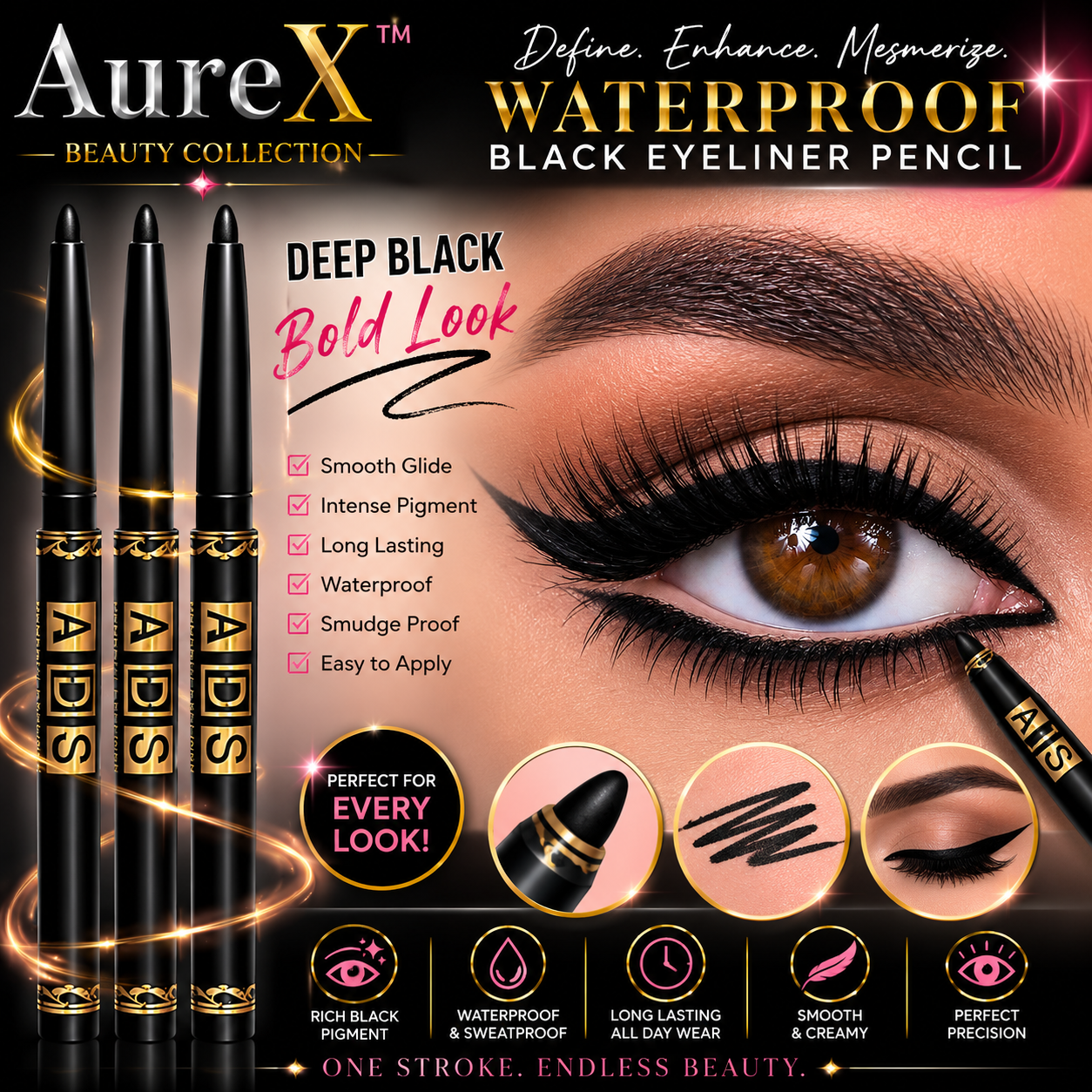 AureX™ Precision Eyeliner Set