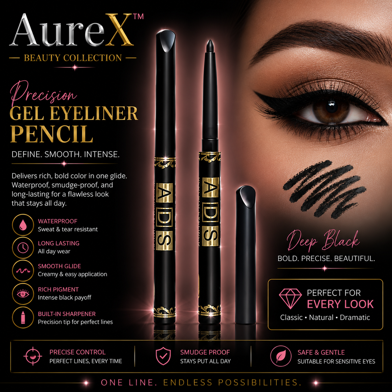 AureX™ Precision Eyeliner Set