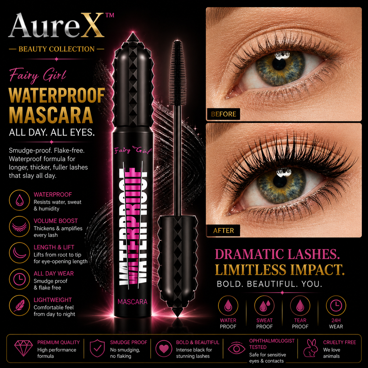 AureX™ Korean 4D Lash Mascara