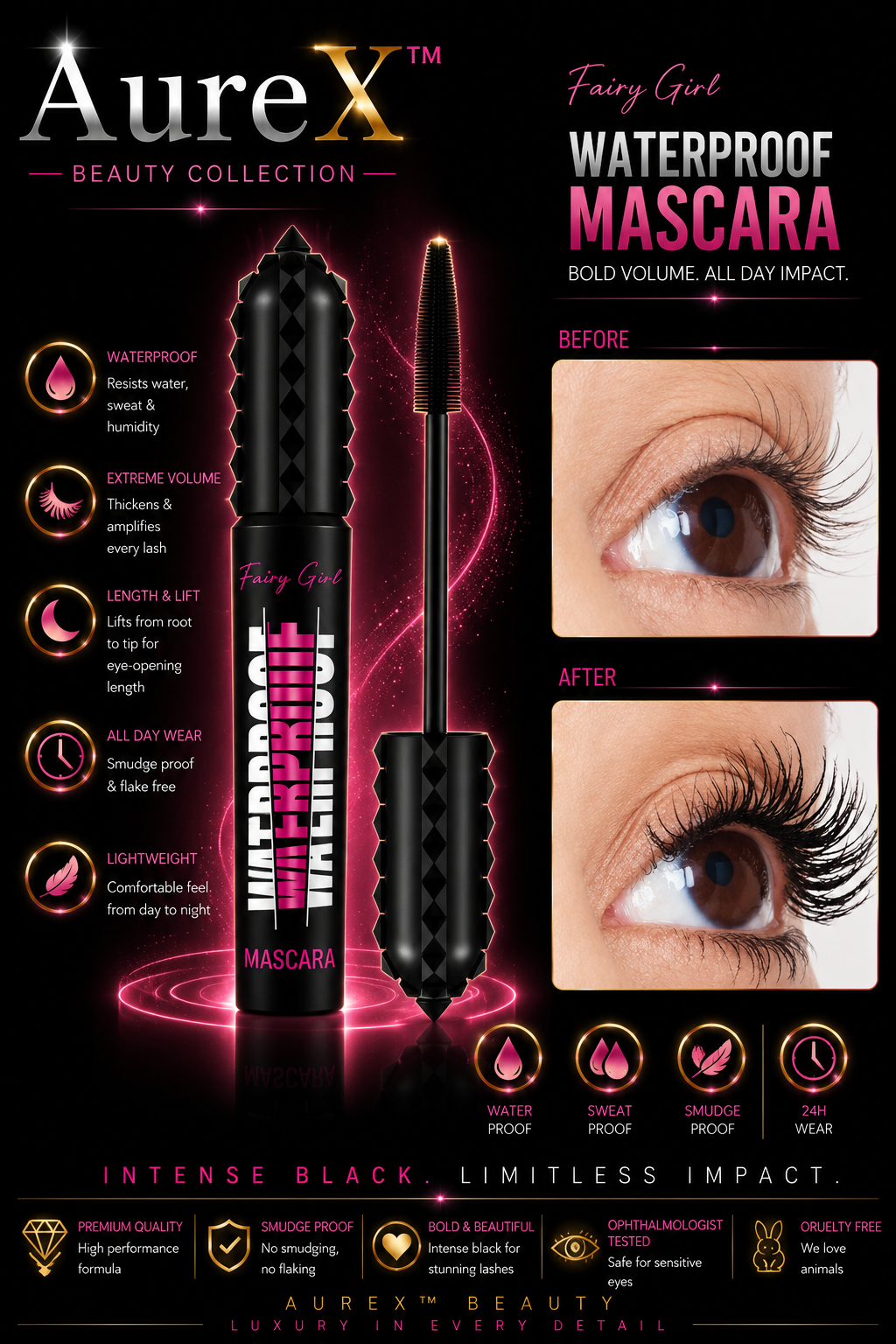 AureX™ Korean 4D Lash Mascara