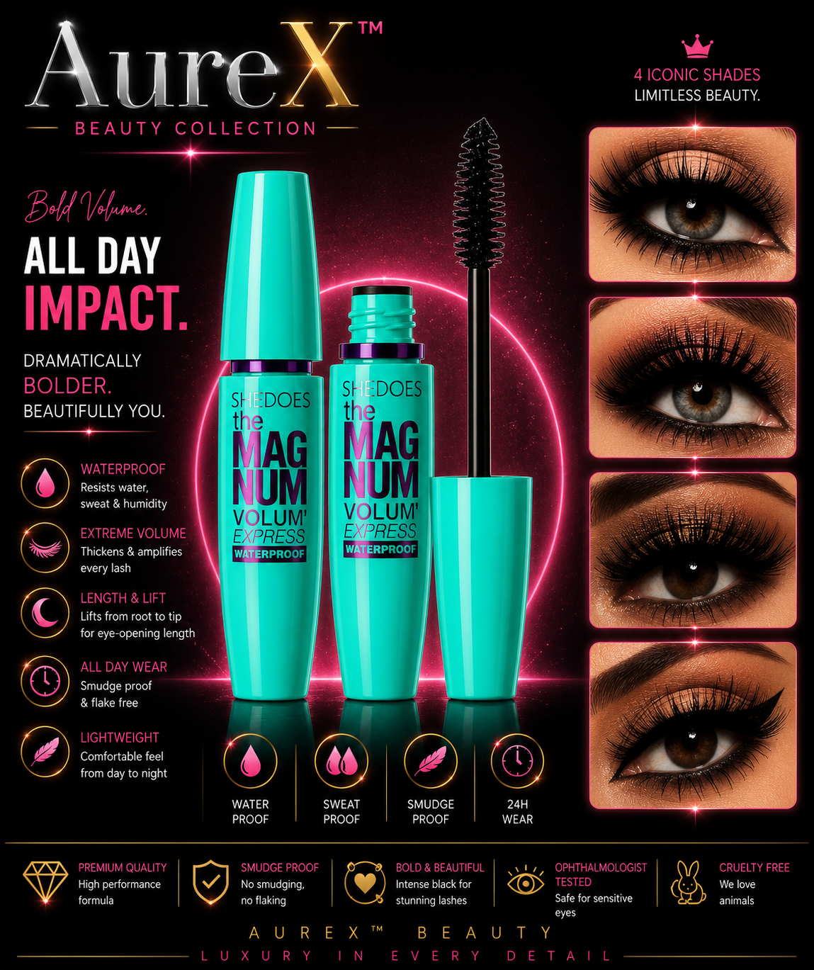 AureX™ 4D Volume Lash Mascara