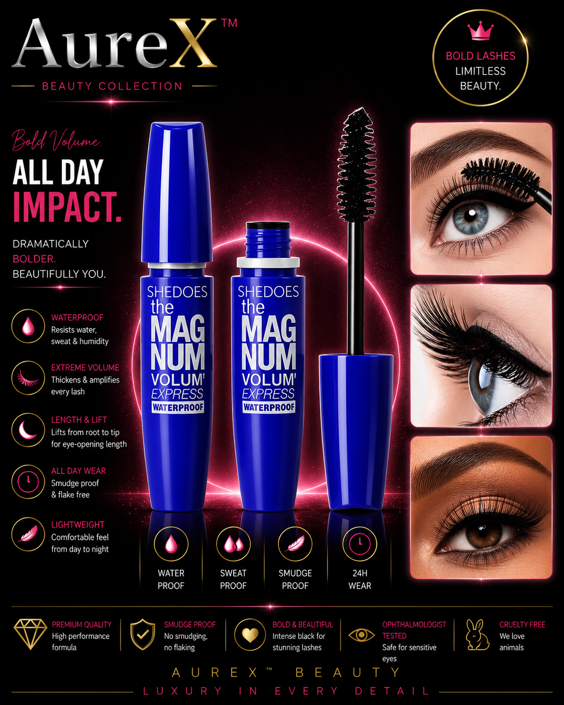 AureX™ 4D Volume Lash Mascara