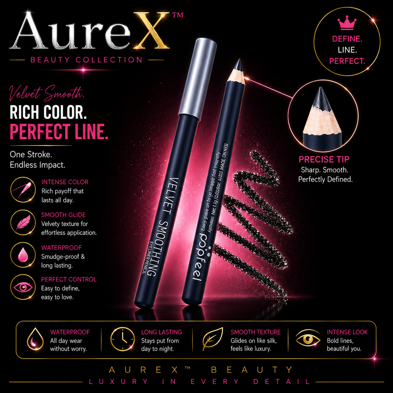 AureX™ GlamCore Eye Makeup Set
