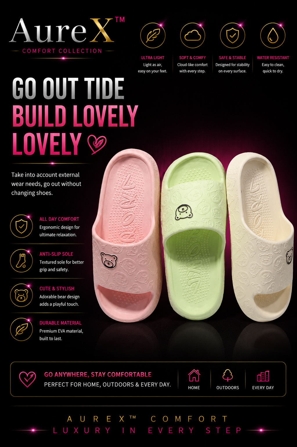 AureX™ Summer EVA Non-Slip Slippers
