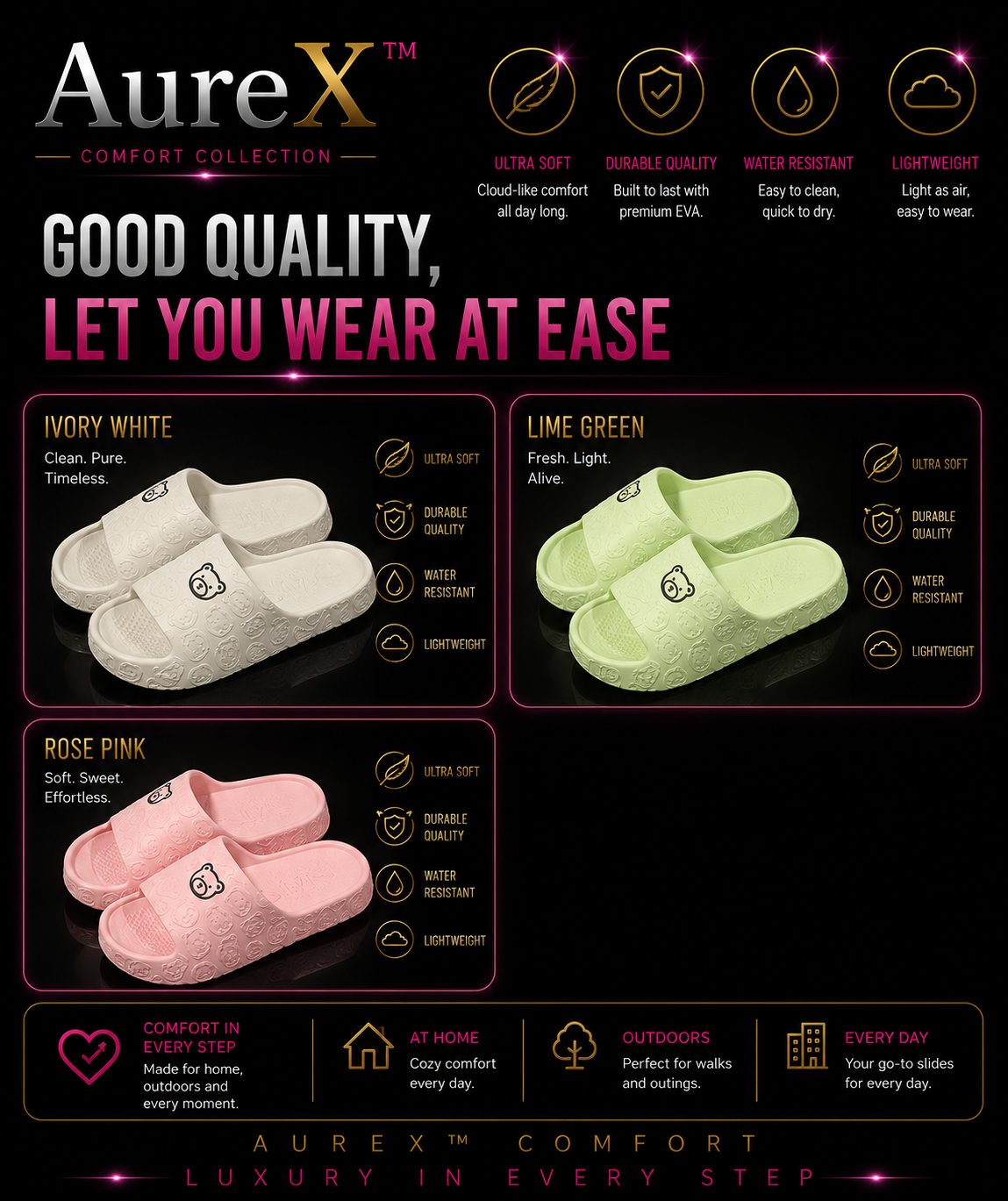 AureX™ Summer EVA Non-Slip Slippers