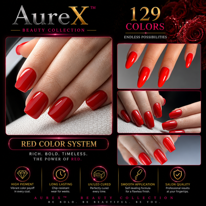 AureX™ 129-Color Gel Nail Set