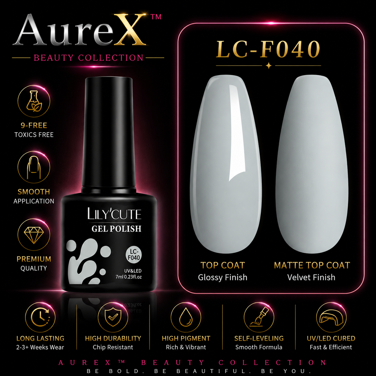 AureX™ 129-Color Gel Nail Set