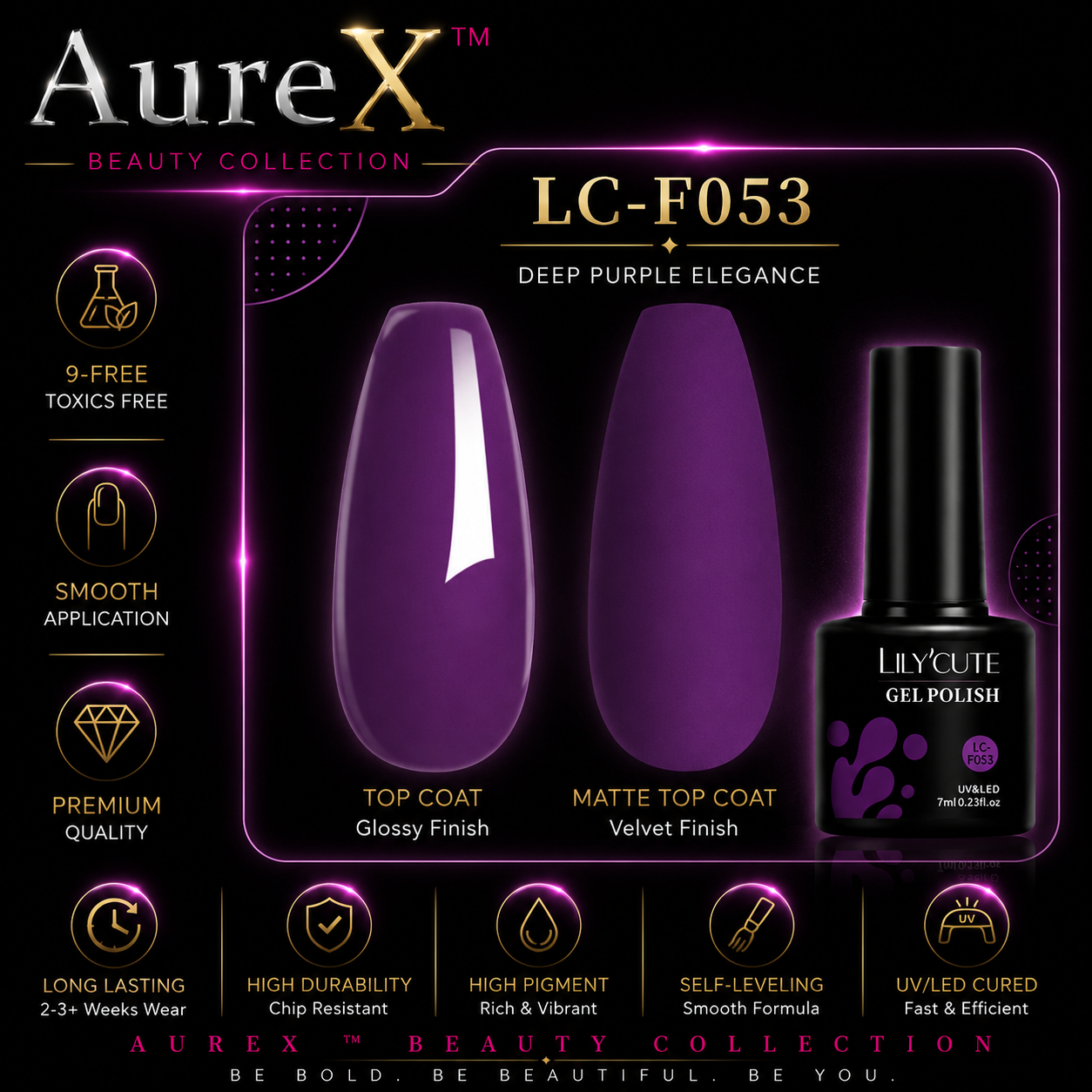 AureX™ 129-Color Gel Nail Set
