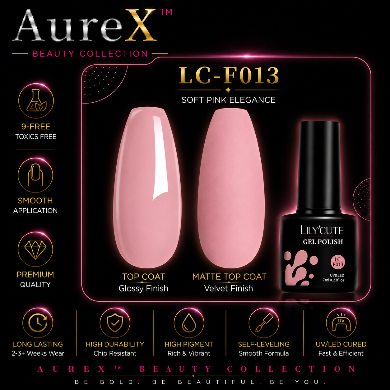 AureX™ 129-Color Gel Nail Set