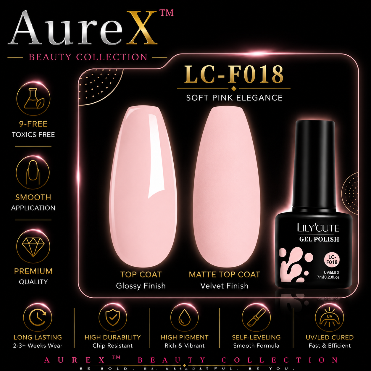 AureX™ 129-Color Gel Nail Set