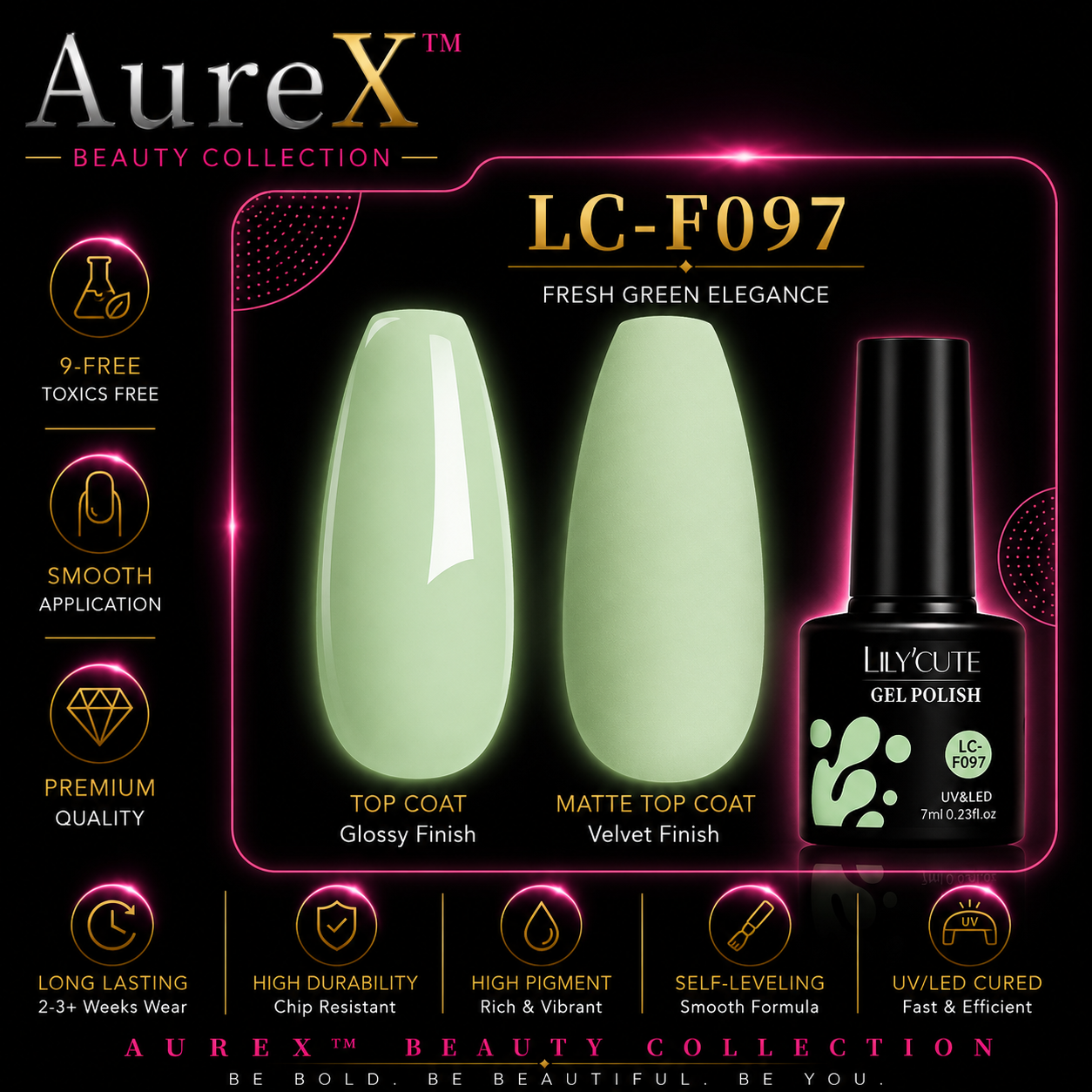 AureX™ 129-Color Gel Nail Set