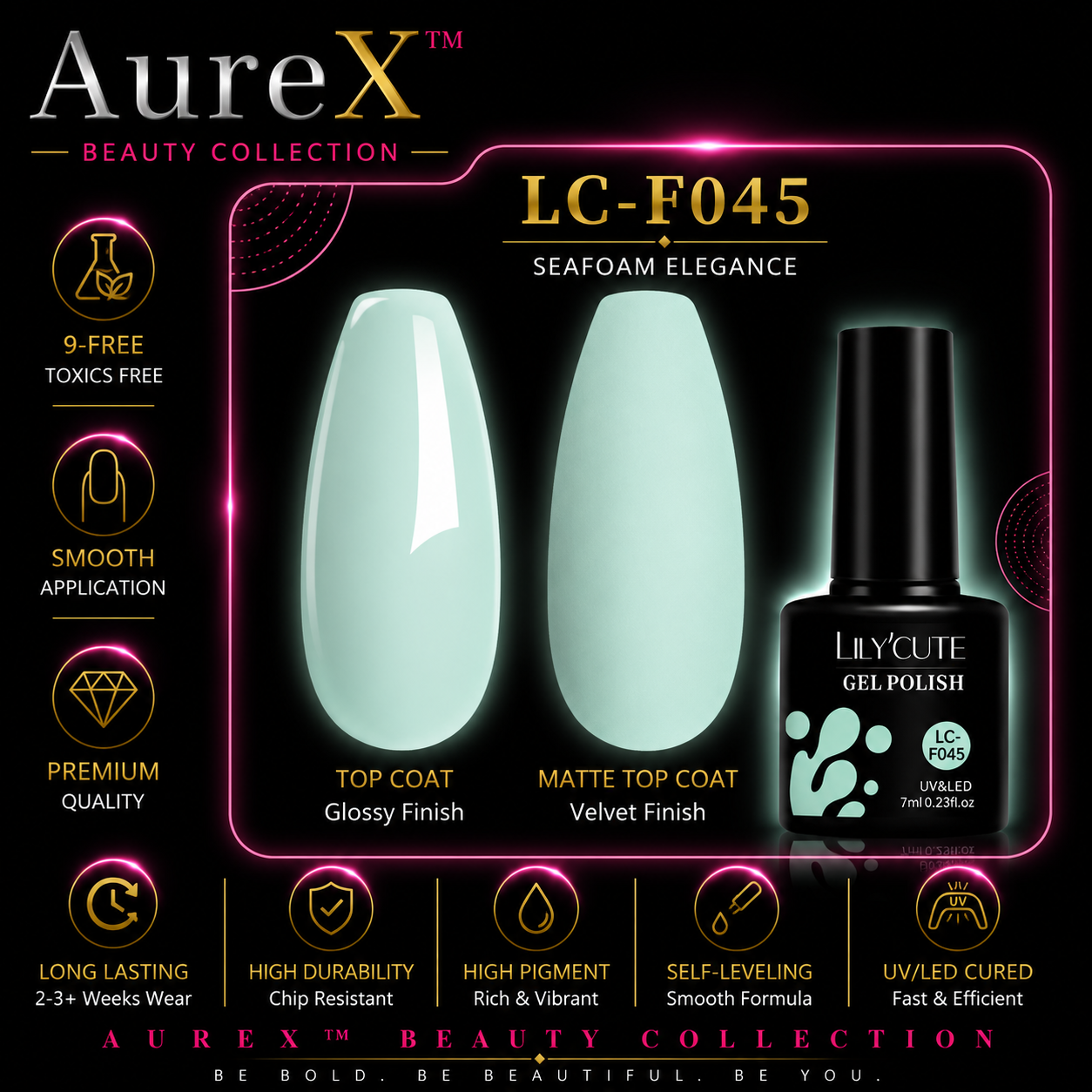AureX™ 129-Color Gel Nail Set