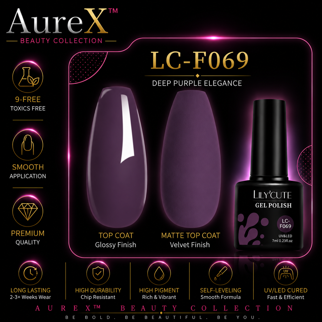 AureX™ 129-Color Gel Nail Set