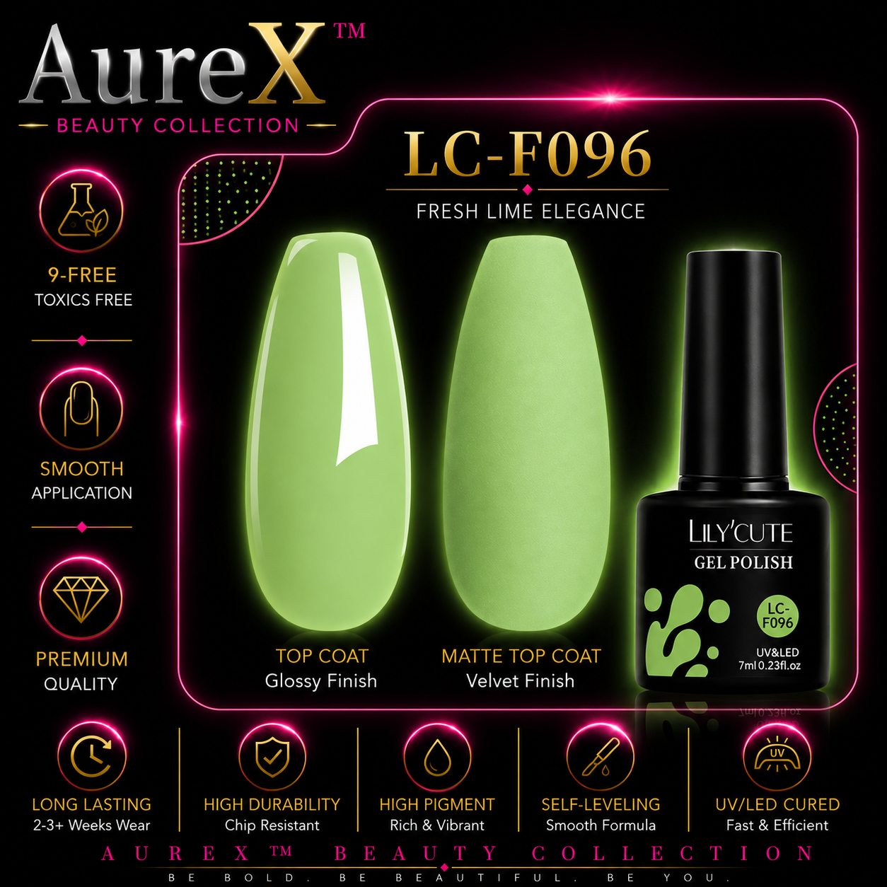 AureX™ 129-Color Gel Nail Set