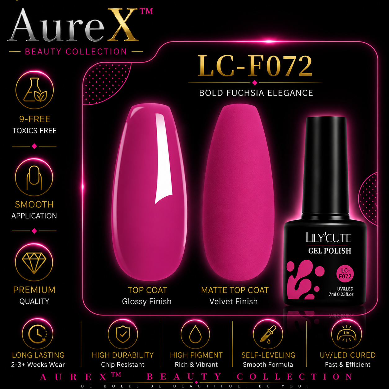 AureX™ 129-Color Gel Nail Set