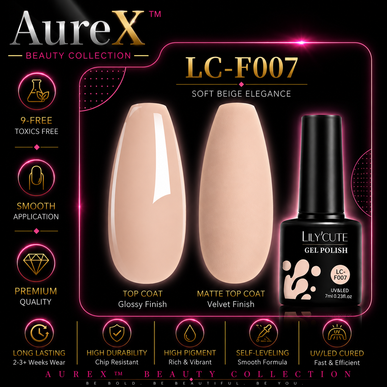 AureX™ 129-Color Gel Nail Set