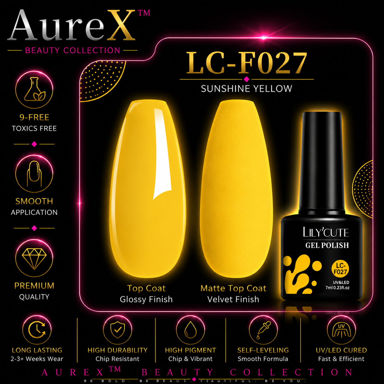 AureX™ 129-Color Gel Nail Set