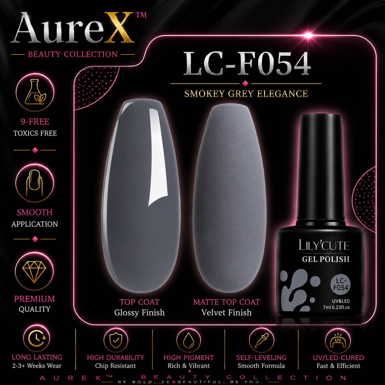 AureX™ 129-Color Gel Nail Set