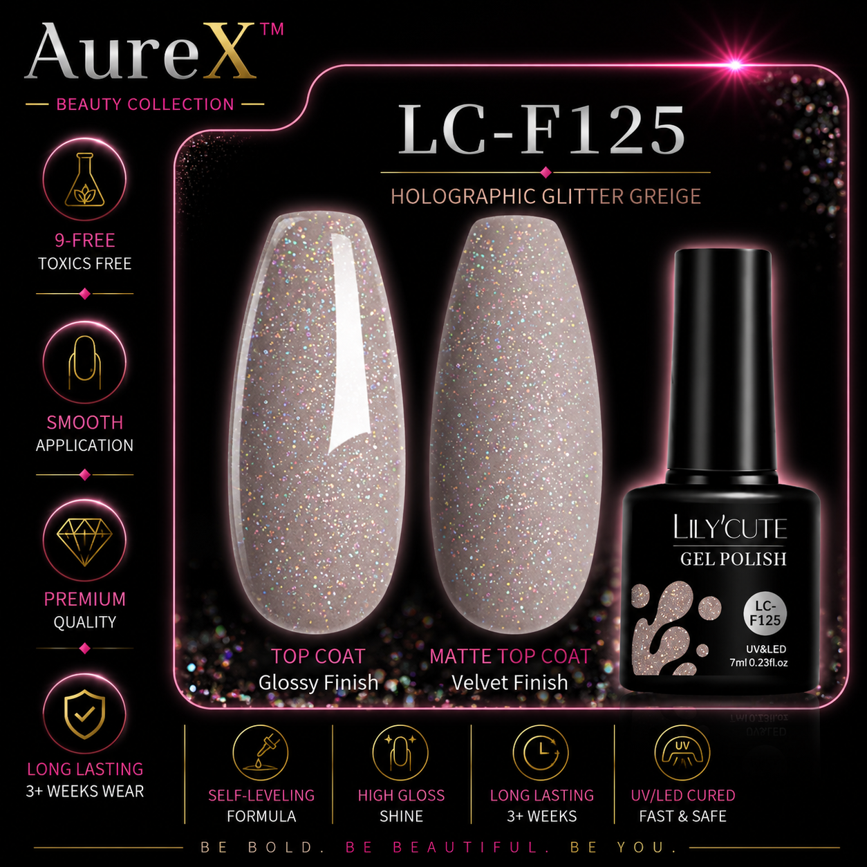 AureX™ 129-Color Gel Nail Set