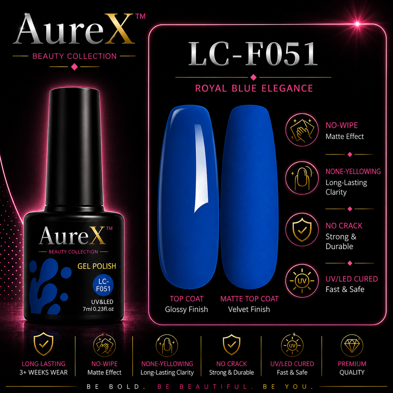 AureX™ 129-Color Gel Nail Set