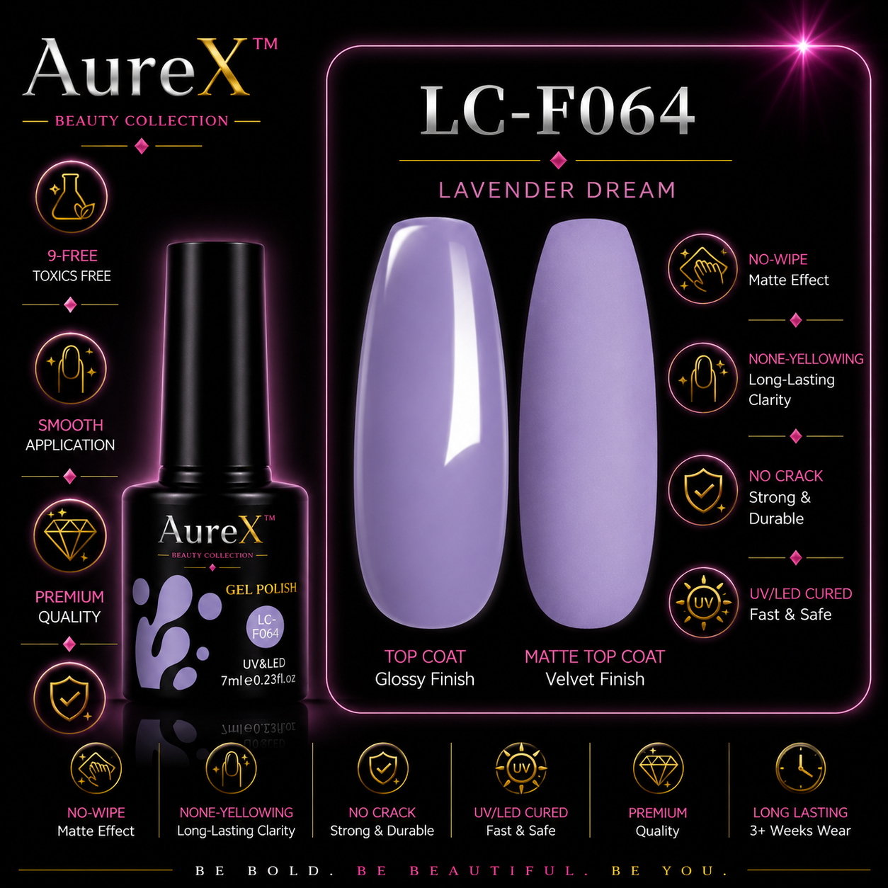 AureX™ 129-Color Gel Nail Set