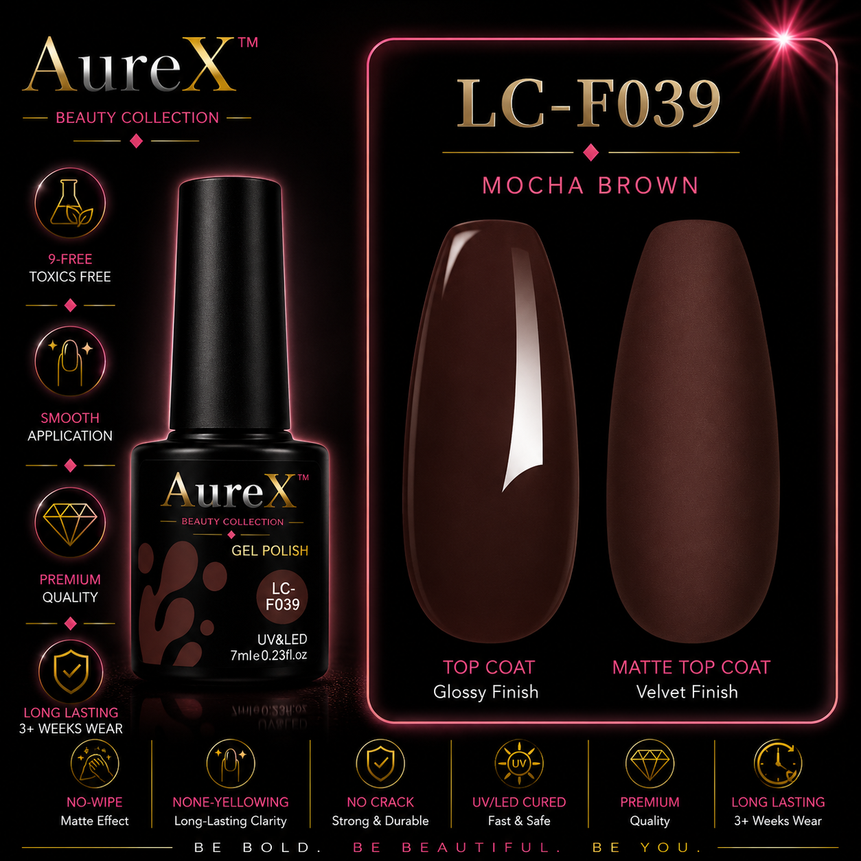 AureX™ 129-Color Gel Nail Set