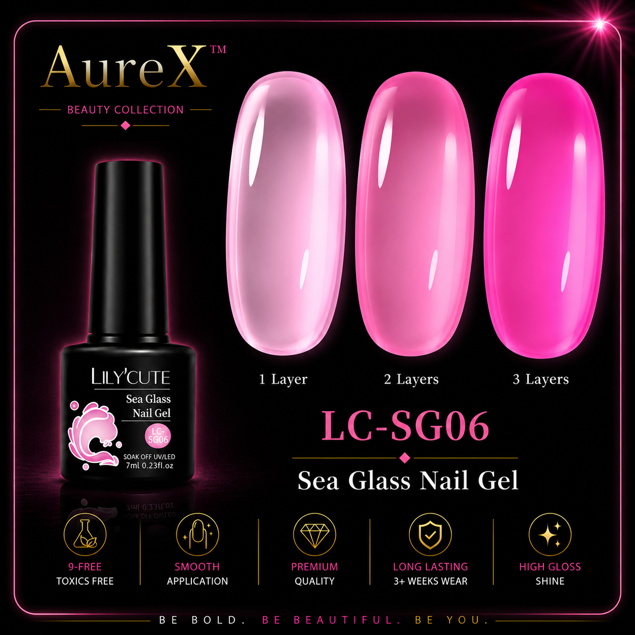 AureX™ 129-Color Gel Nail Set
