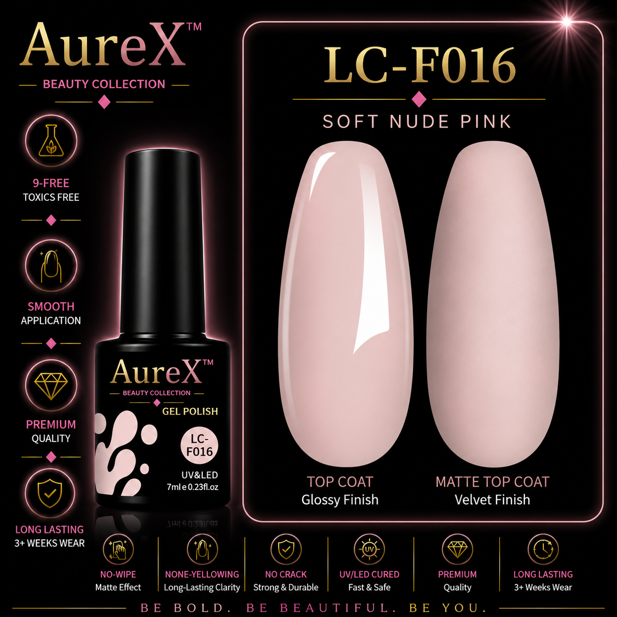 AureX™ 129-Color Gel Nail Set