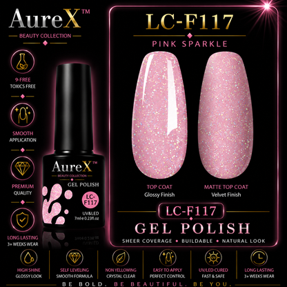 AureX™ 129-Color Gel Nail Set