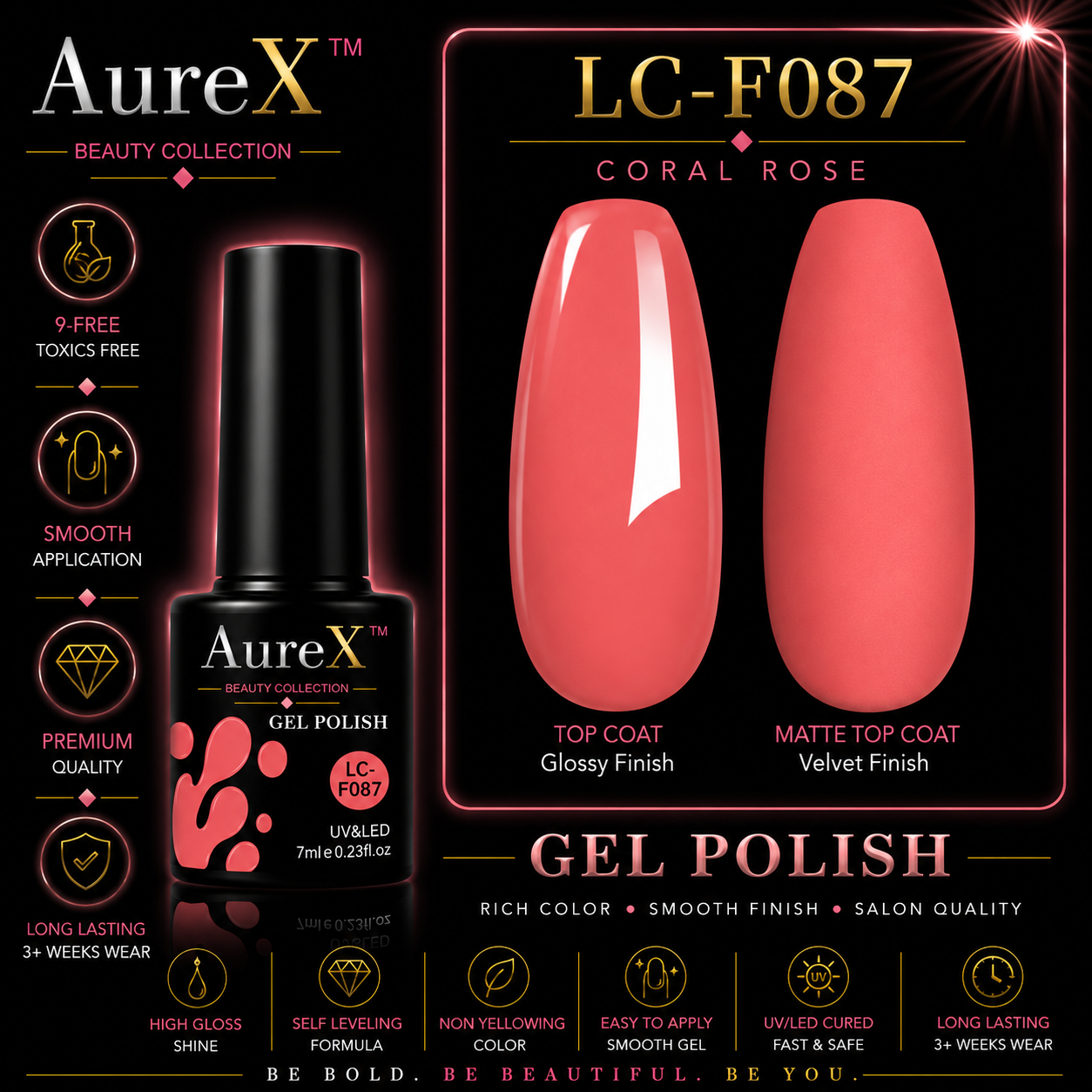 AureX™ 129-Color Gel Nail Set