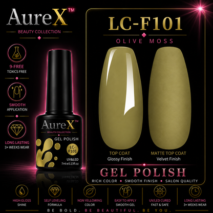 AureX™ 129-Color Gel Nail Set