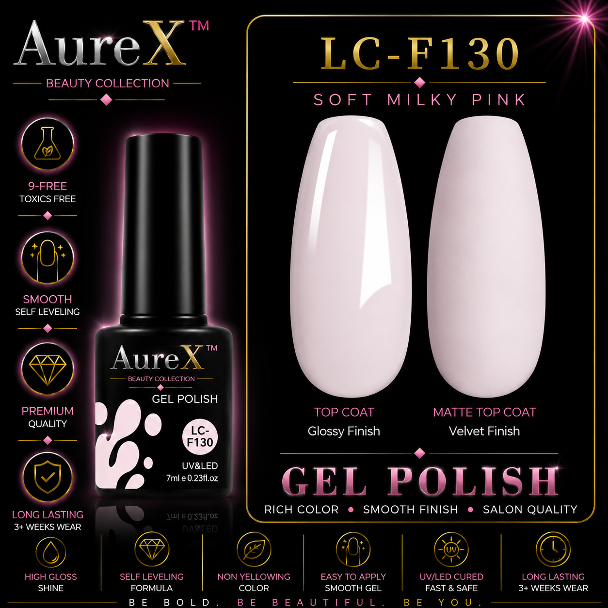 AureX™ 129-Color Gel Nail Set