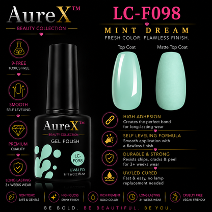 AureX™ 129-Color Gel Nail Set